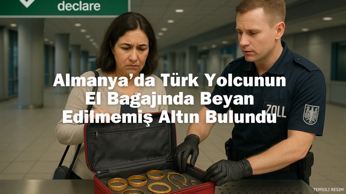 Almanya’da Türk Yolcunun El Bagajında Beyan Edilmemiş Altın Bulundu