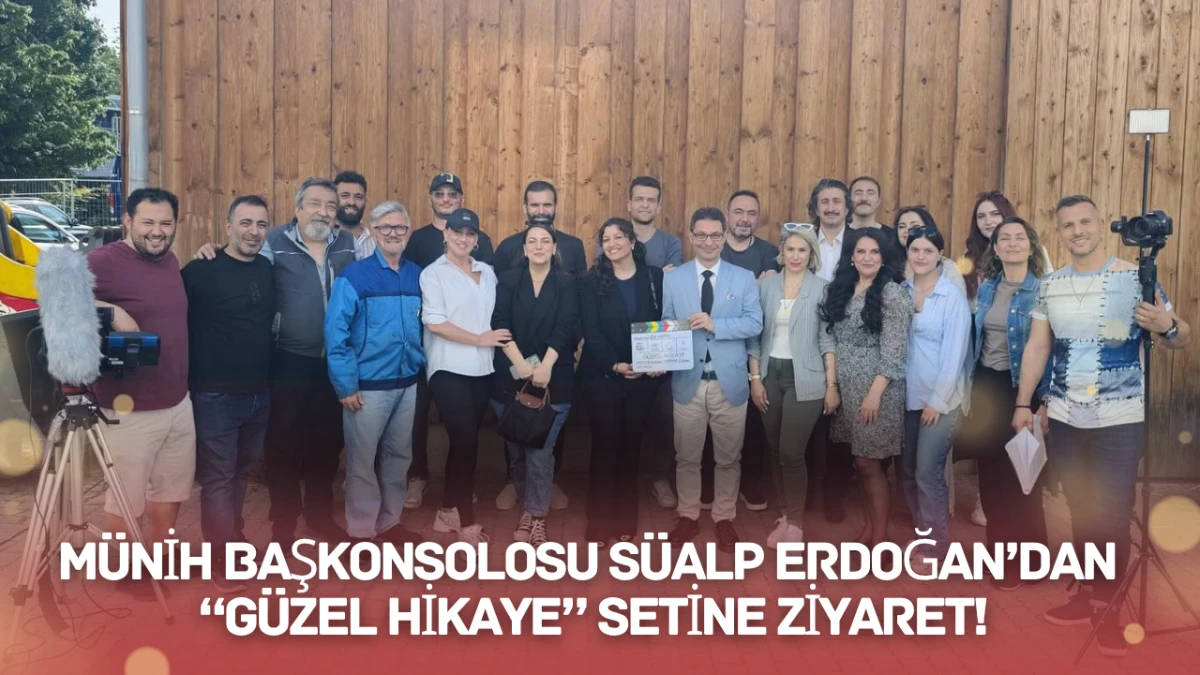 Münih Başkonsolosu Süalp Erdoğan, Almanya’da çekimleri devam eden ve gençler tarafından ilgiyle takip edilen “Güzel Hikaye” adlı YouTube dizisinin setini ziyaret etti.